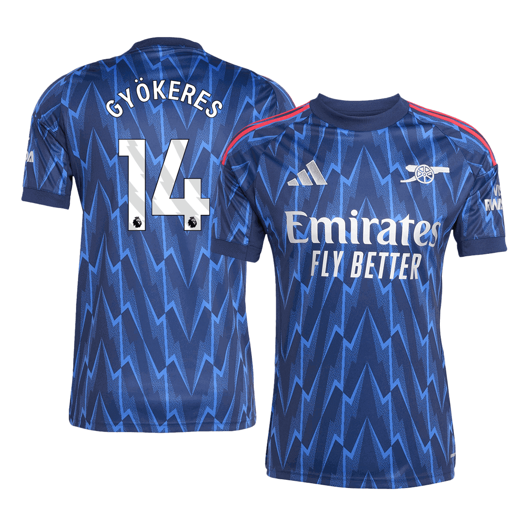 Męska Koszulka Wyjazdowa Arsenal GYÖKERES #14 2025/26