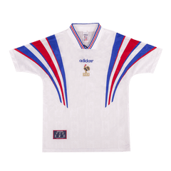 Męska Koszulka Retro Wyjazdowa France 1996 - Topowe Koszulki Pilkarskie Sklep Internetowy