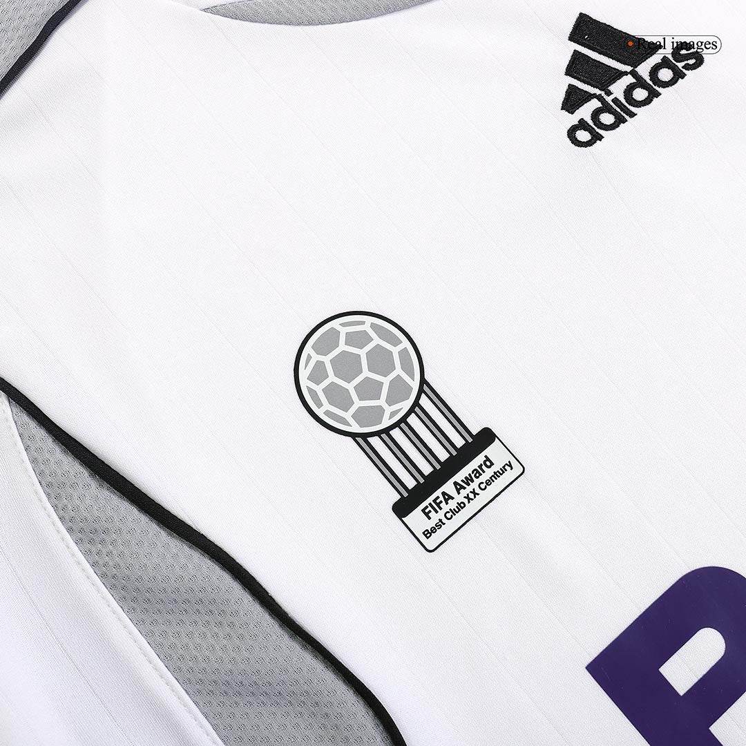 Męska Koszulka Retro Domowa Real Madrid SERGIO RAMOS #4 2006/07 - Topowe Koszulki Pilkarskie Sklep Internetowy