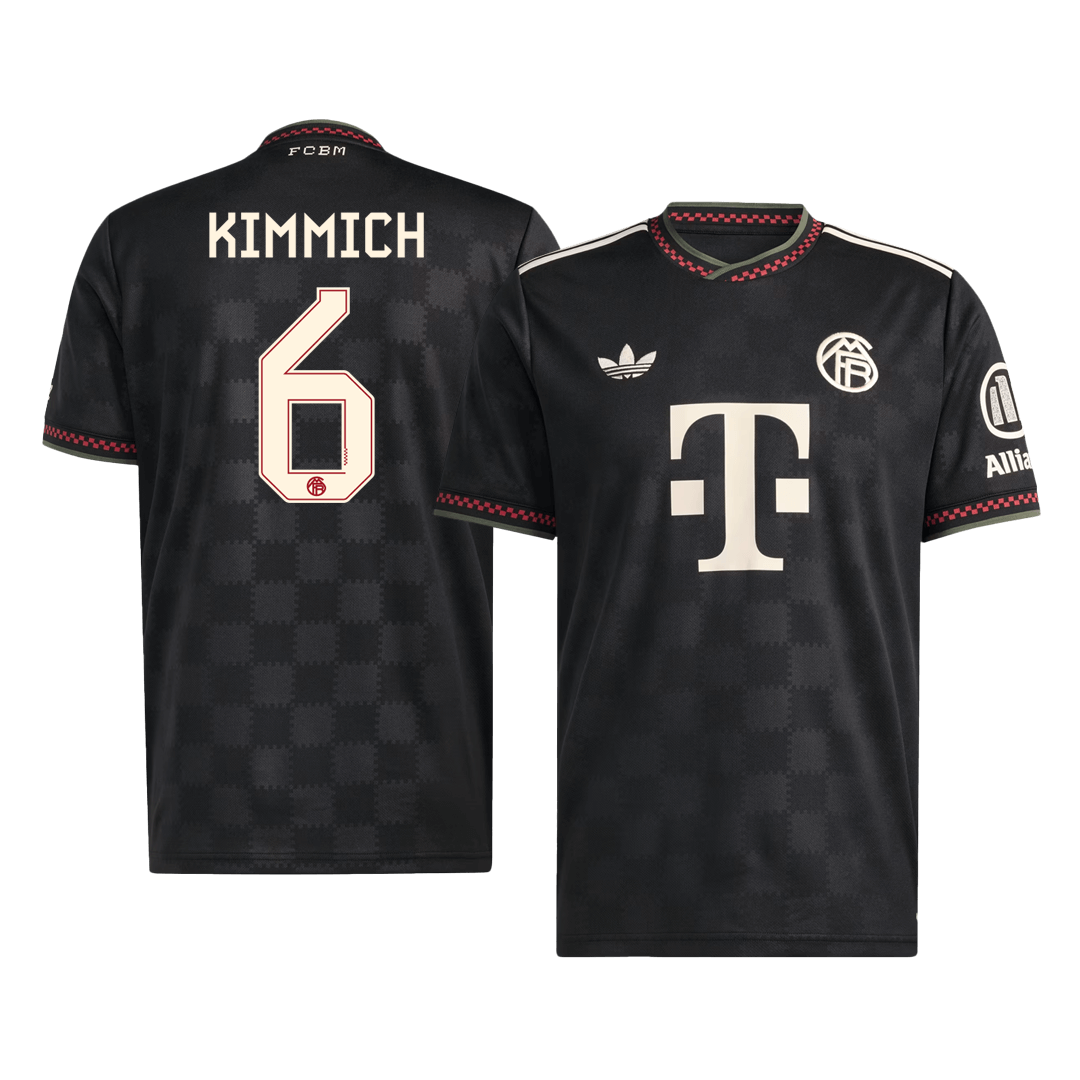 Męska Koszulka Trzecia Wyjazdowa Bayern Munich KIMMICH #6 2025/26