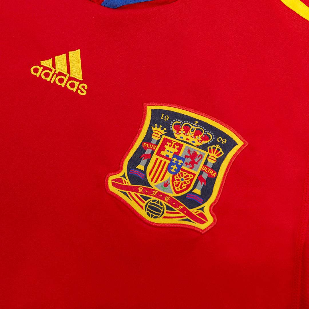 Męska Koszulka Retro Domowa Spain World Cup A. INIESTA #6 2010 - Topowe Koszulki Pilkarskie Sklep Internetowy