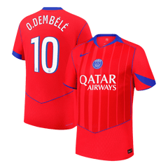 Męska Koszulka Trzecia Wyjazdowa PSG O.DEMBÉLÉ #10 Wersja Piłkarska 2025/26 - Slim Fit - Topowe Koszulki Pilkarskie Sklep Internetowy