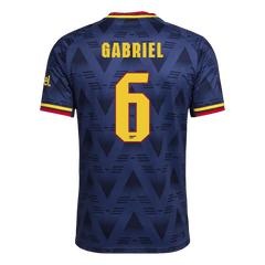 Męska wyjazdowa koszulka Arsenalu 2026/27 – GABRIEL #6 (wersja zawodnicza, UCL)