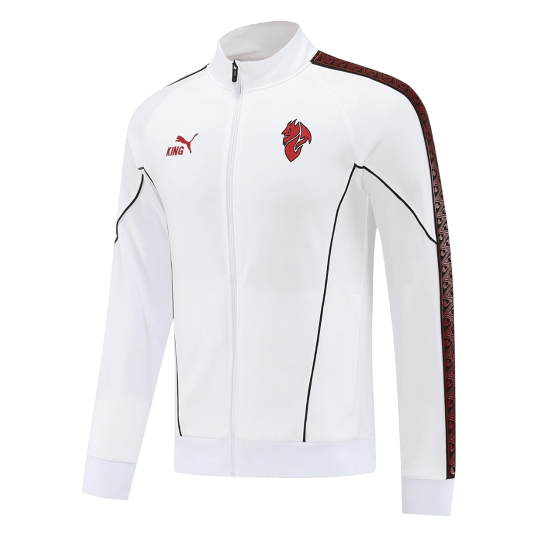 Męska Kurtka Treningowa AC Milan 2025/26 – Biała
