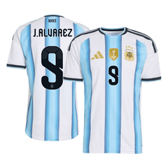 Męska koszulka Argentyny domowa J. ALVAREZ #9 wersja zawodnicza – Mundial 2026