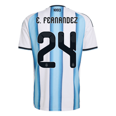 Męska domowa koszulka Argentyny Mundial 2026 – E. FERNANDEZ #24