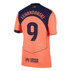 Męska Koszulka Trzecia Wyjazdowa Barcelona LEWANDOWSKI #9 Wersja Piłkarska 2025/26 - Slim Fit - Topowe Koszulki Pilkarskie Sklep Internetowy