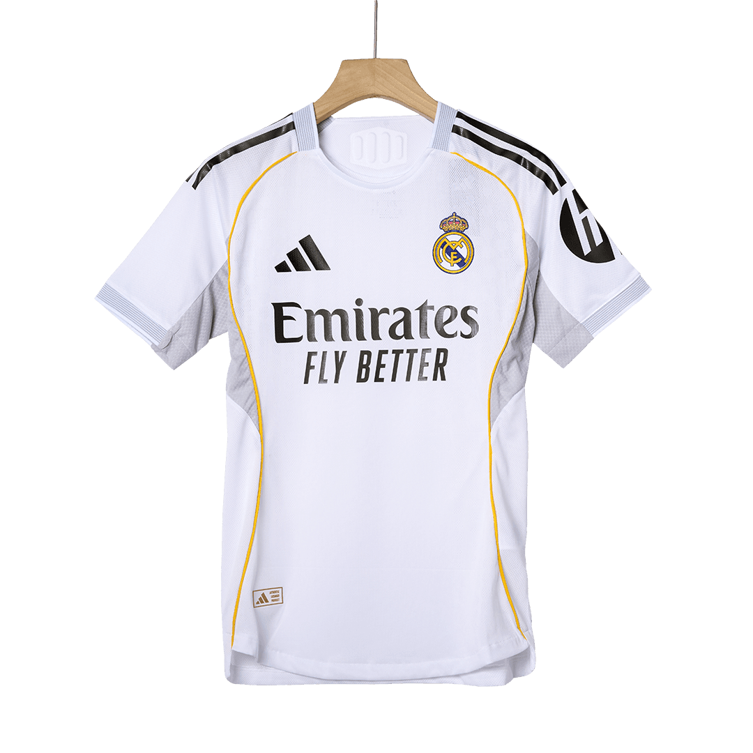 Męska Koszulka Domowa Real Madrid TCHOUAMENI #14 Wersja Piłkarska 2025/26 - Slim Fit - Topowe Koszulki Pilkarskie Sklep Internetowy