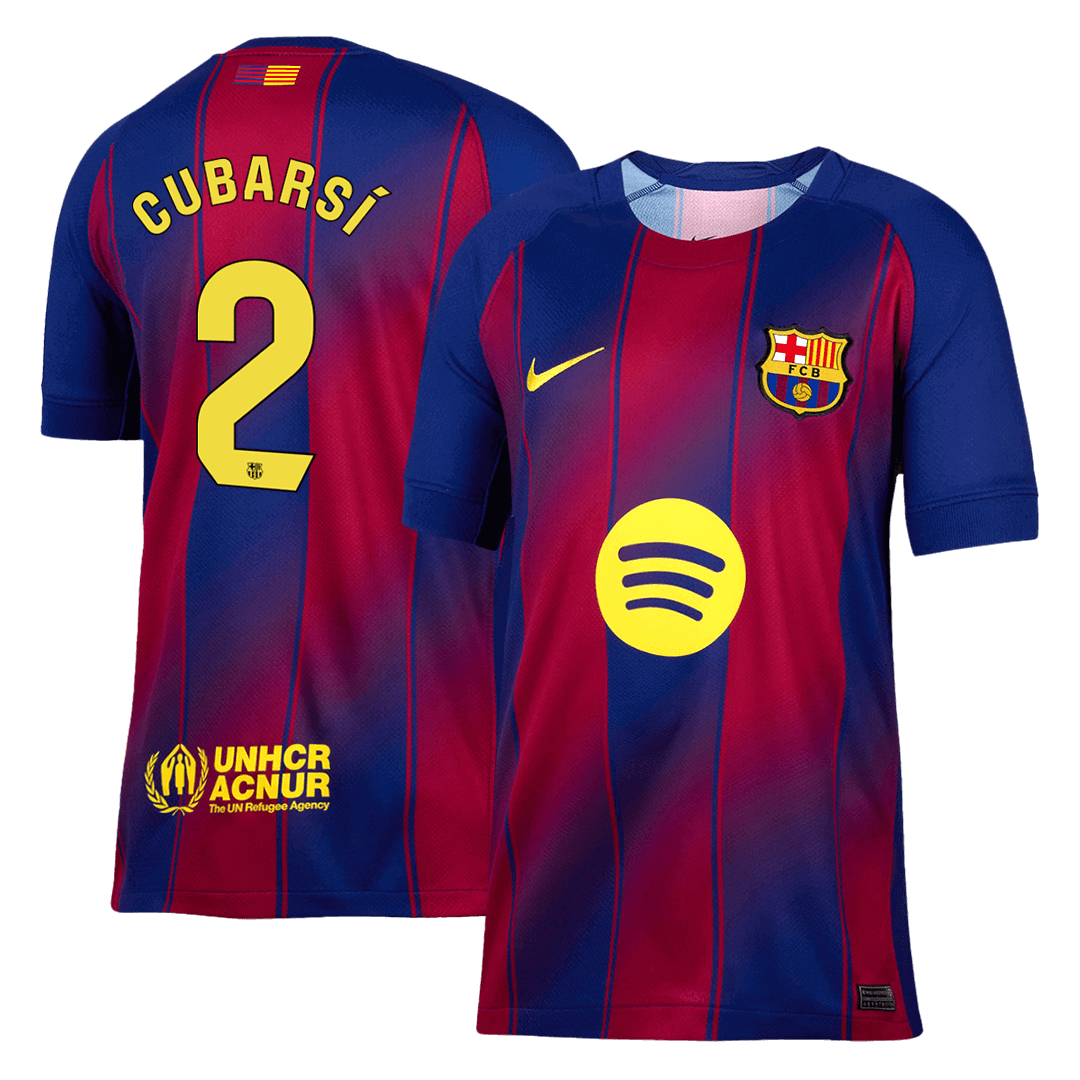 Męska Koszulka Domowa Barcelona CUBARSÍ #2 2025/26