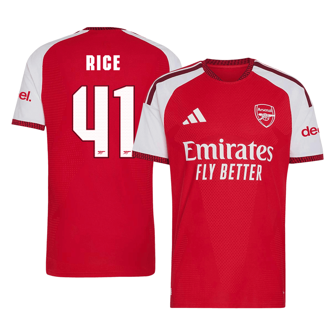 Męska domowa koszulka Arsenalu 2026/27 – RICE #41 (wersja zawodnicza, UCL)