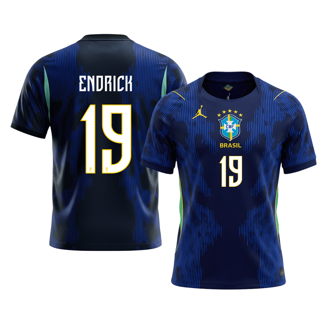 Męska koszulka Brazylii wyjazdowa ENDRICK #19 - Mundial 2026