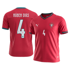 Męska koszulka Portugalii domowa RÚBEN DIAS #4 - Mundial 2026 [PREMIUM]