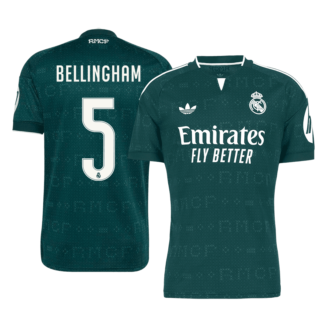 Męska wyjazdowa koszulka Realu Madryt 2026/27 – BELLINGHAM #5