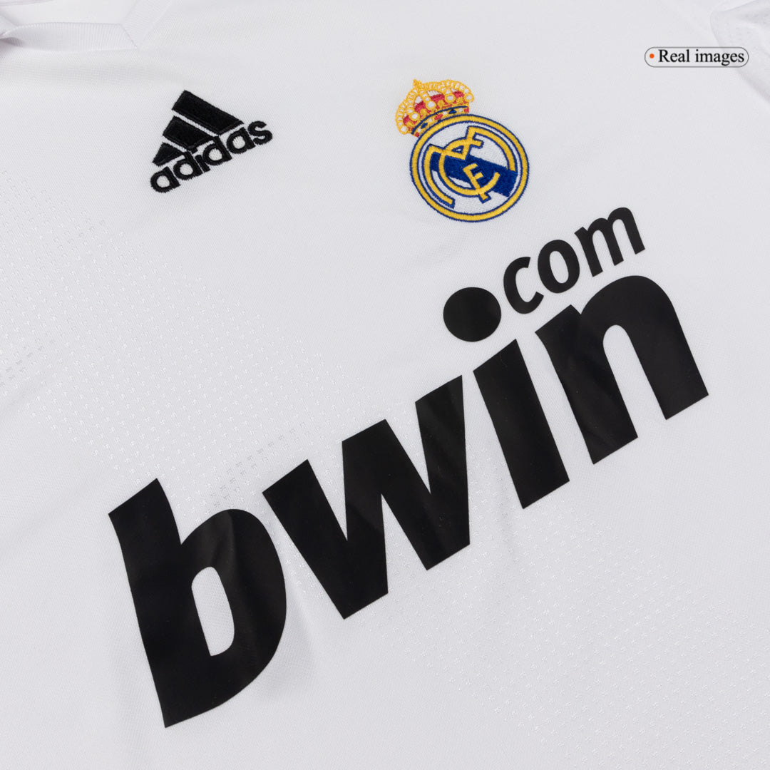 Męska Koszulka Retro Domowa Real Madrid 2008/09