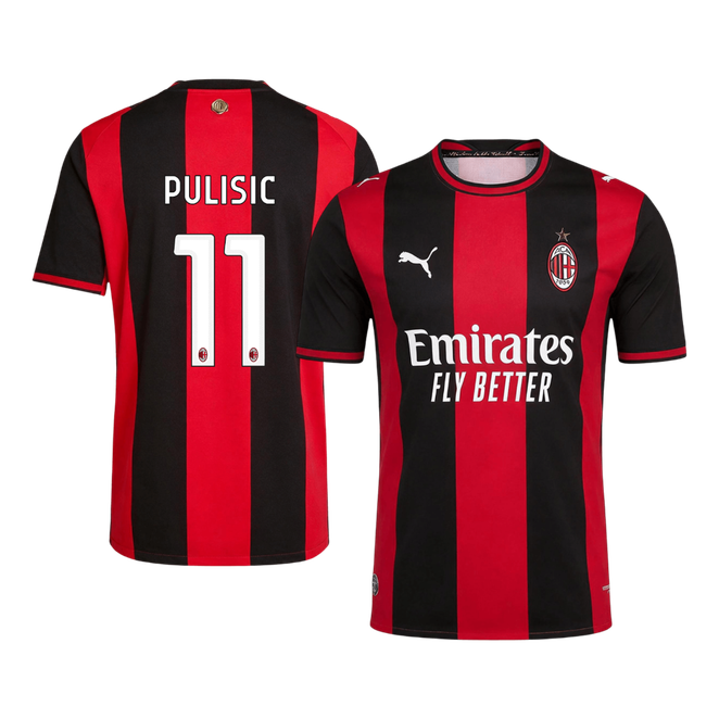 Męska koszulka AC Milan domowa PULISIC #11 wersja zawodnicza 2026/27