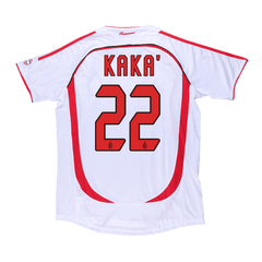 Męska koszulka wyjazdowa Retro KAKA' #22 2006/07 AC Milan - UCL - Topowe Koszulki Pilkarskie Sklep Internetowy