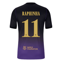 Męska wyjazdowa koszulka FC Barcelony 2026/27 – RAPHINHA #11 (wersja zawodnicza, UCL)