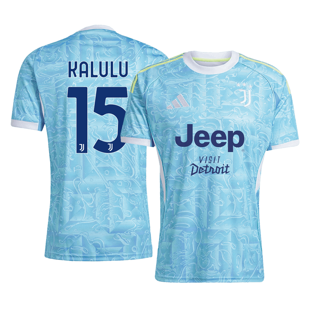 Męska Koszulka Wyjazdowa Juventus KALULU #15 2025/26 - Topowe Koszulki Pilkarskie Sklep Internetowy