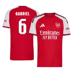 Męska domowa koszulka Arsenalu 2026/27 – GABRIEL #6 (wersja zawodnicza, UCL)