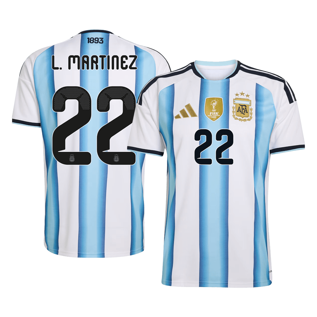 Męska koszulka Argentyny domowa L. MARTINEZ #22 – Mundial 2026 [PREMIUM]