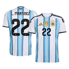 Męska koszulka Argentyny domowa L. MARTINEZ #22 – Mundial 2026 [PREMIUM]