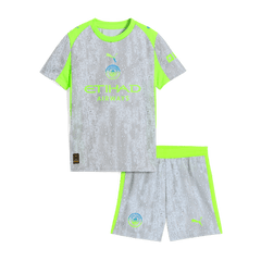 Dziecięcy Zestaw Trzecia Wyjazdowa Manchester City (Koszulka+Spodenki) 2025/26