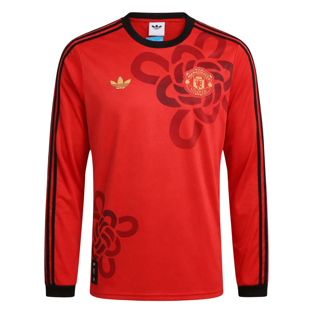 Męska Koszulka Manchester United 2025/26 z Długim Rękawem