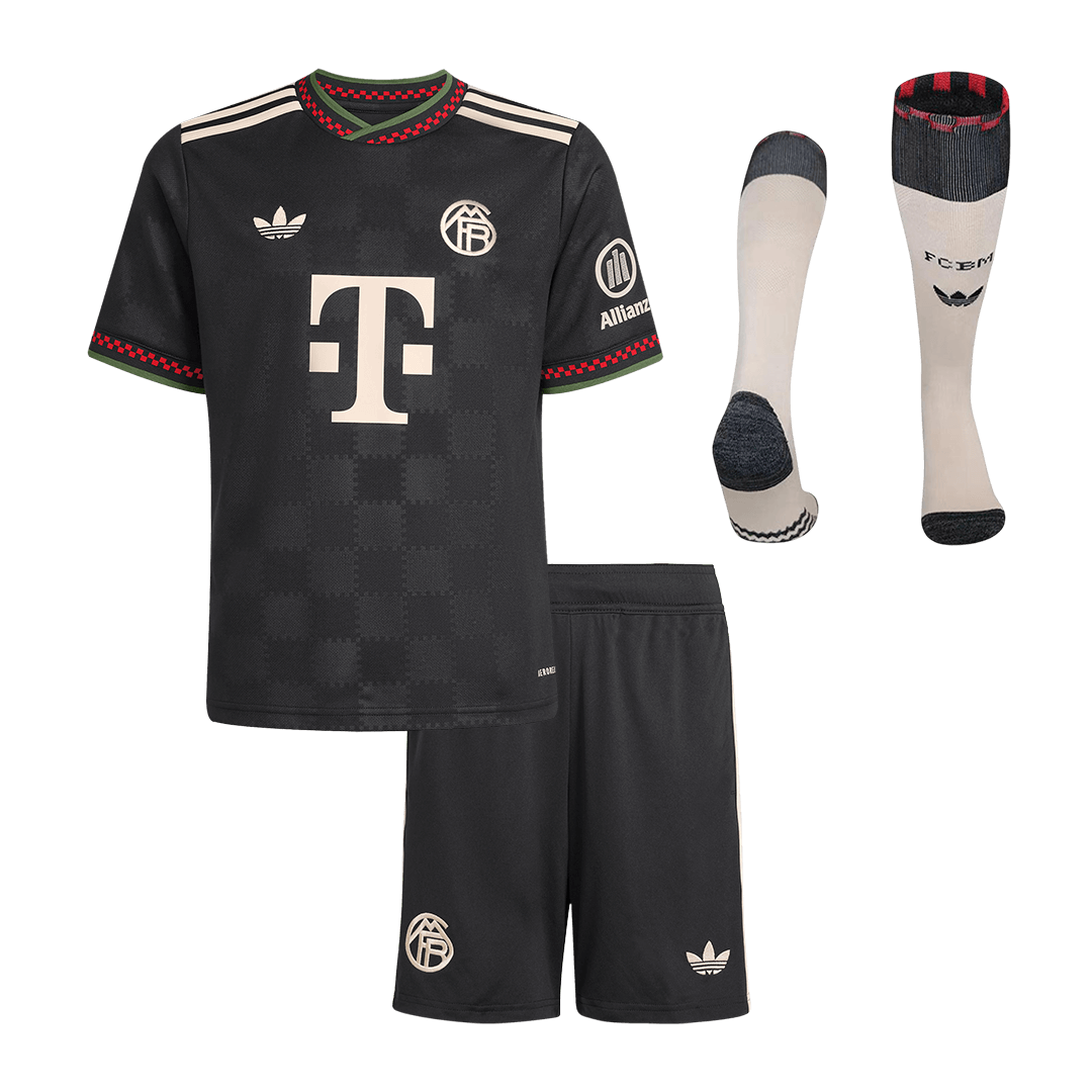 Dziecięcy Zestaw Trzecia Wyjazdowa Bayern Munich (Koszulka + Spodenki + Skarpety) 2025/26