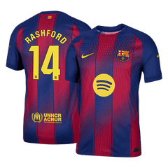 Męska Koszulka Domowa Barcelona RASHFORD #14 Wersja Piłkarska 2025/26 - Slim Fit - Topowe Koszulki Pilkarskie Sklep Internetowy