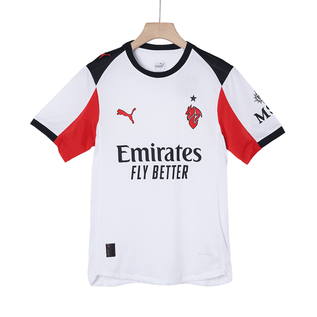 Męska Koszulka Wyjazdowa AC Milan Wersja Piłkarska 2025/26 - Slim Fit - Topowe Koszulki Pilkarskie Sklep Internetowy