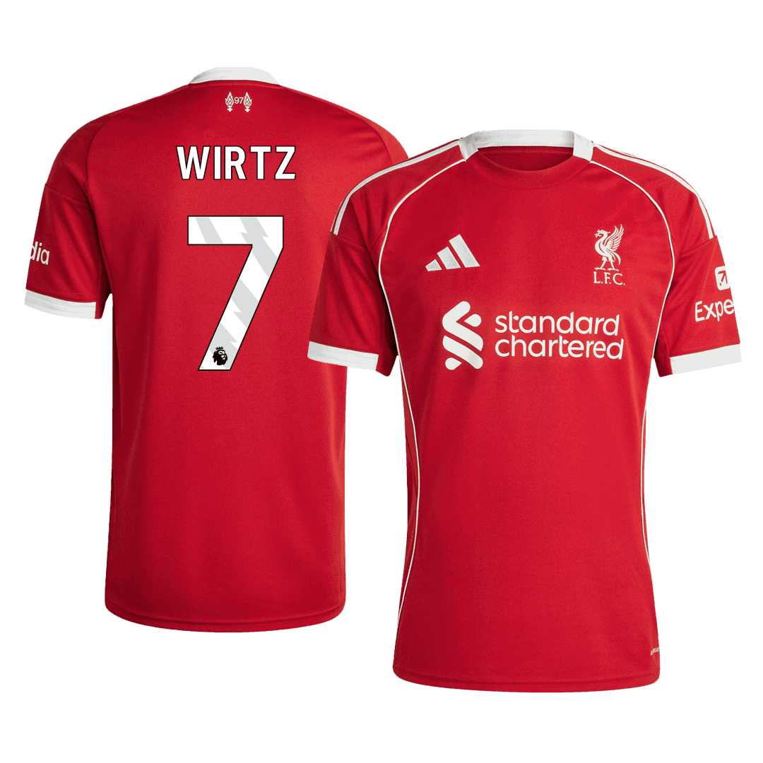 Męska Koszulka Domowa Liverpool WIRTZ #7 2025/26 - Topowe Koszulki Pilkarskie Sklep Internetowy