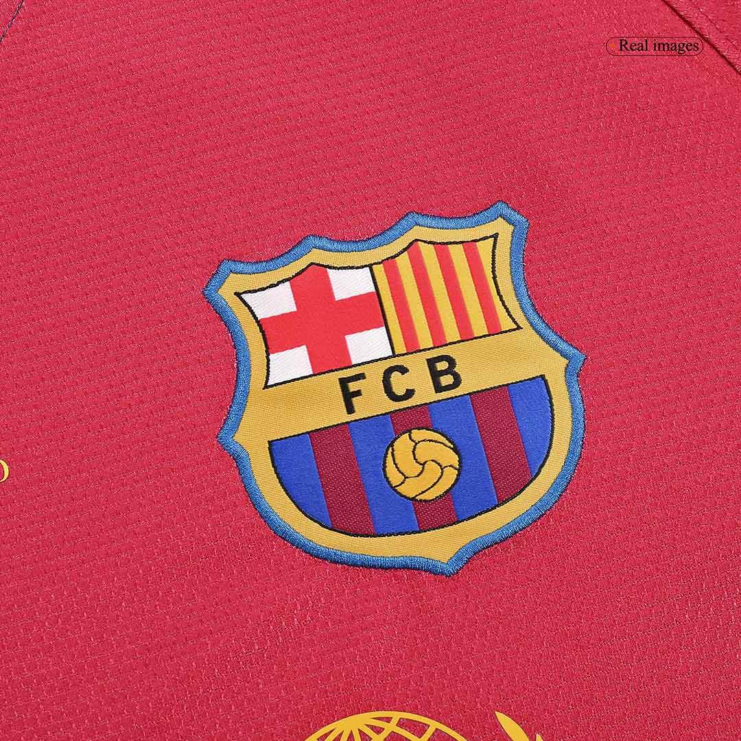 Koszulka Retro Domowa Barcelona MESSI #10 Długi Rękaw 2008/09 - UCL Final - Topowe Koszulki Pilkarskie Sklep Internetowy