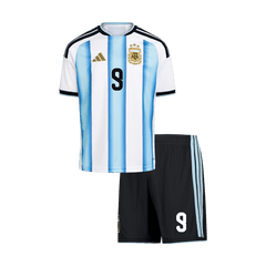 Dziecięcy domowy zestaw Argentyny Mundial 2026 – J. ALVAREZ #9