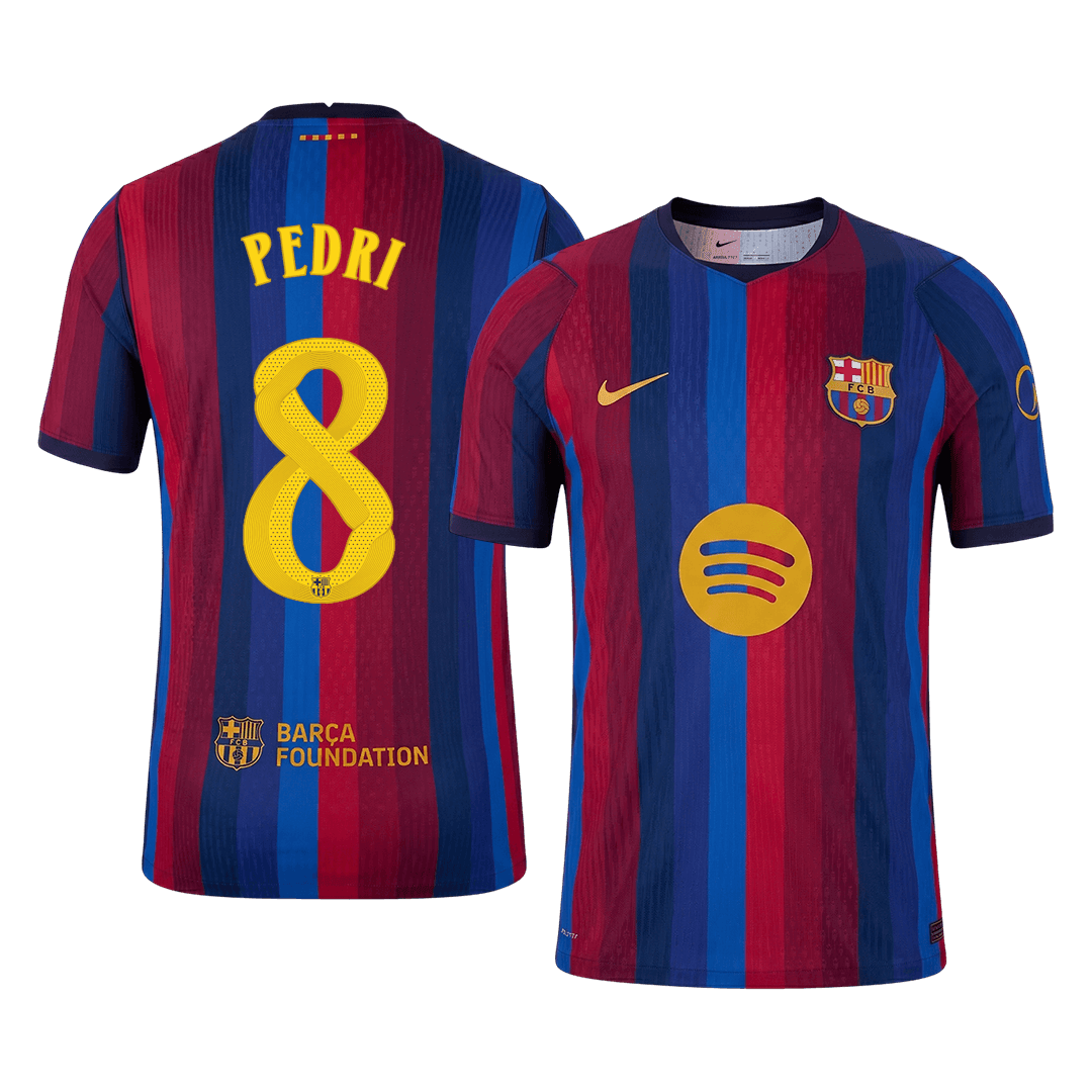 Męska domowa koszulka FC Barcelony 2026/27 – PEDRI #8 (wersja zawodnicza, UCL)