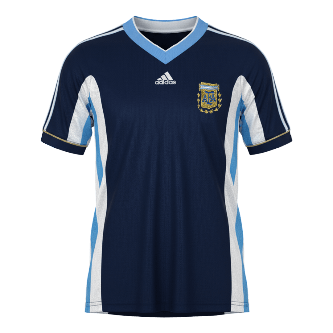 Męska Koszulka Retro Wyjazdowa Argentina 1998