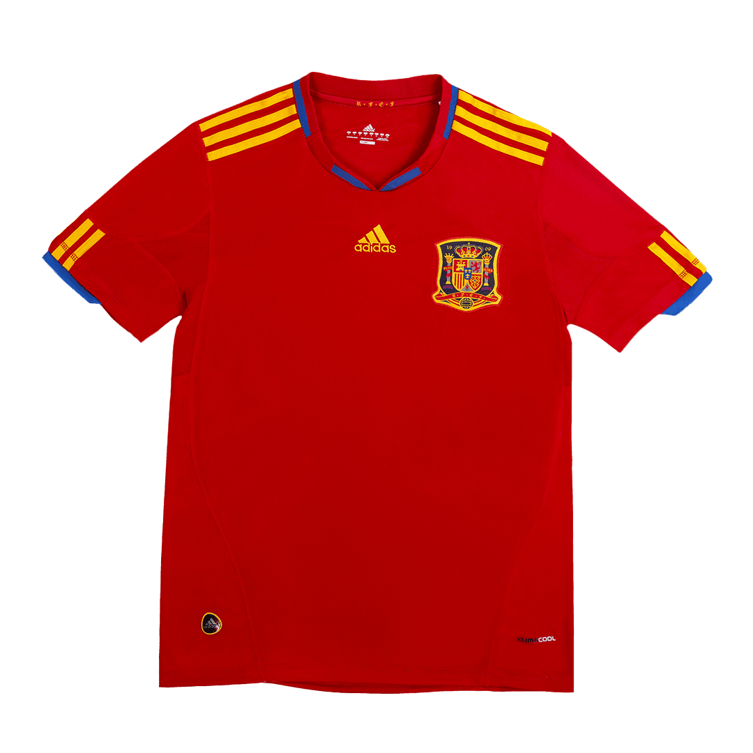 Męska Koszulka Retro Domowa Spain World Cup 2010 - Topowe Koszulki Pilkarskie Sklep Internetowy