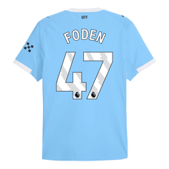 Męska Koszulka Domowa Manchester City FODEN #47 Wersja Piłkarska 2025/26 - Slim Fit - Topowe Koszulki Pilkarskie Sklep Internetowy