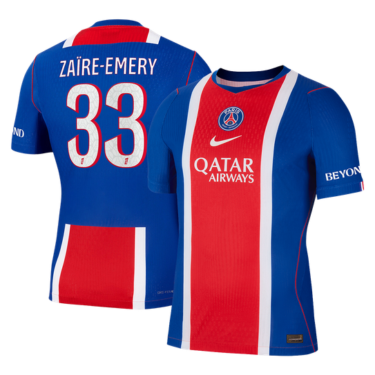 Męska koszulka PSG domowa ZAÏRE-EMERY #33 wersja zawodnicza 2026/27