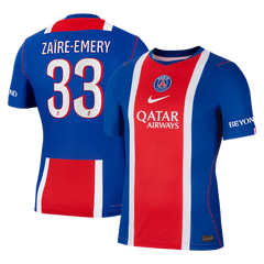 Męska koszulka PSG domowa ZAÏRE-EMERY #33 wersja zawodnicza 2026/27