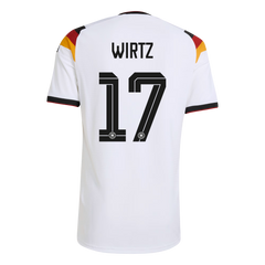 Męska koszulka Niemiec domowa WIRTZ #17 wersja zawodnicza – Mundial 2026