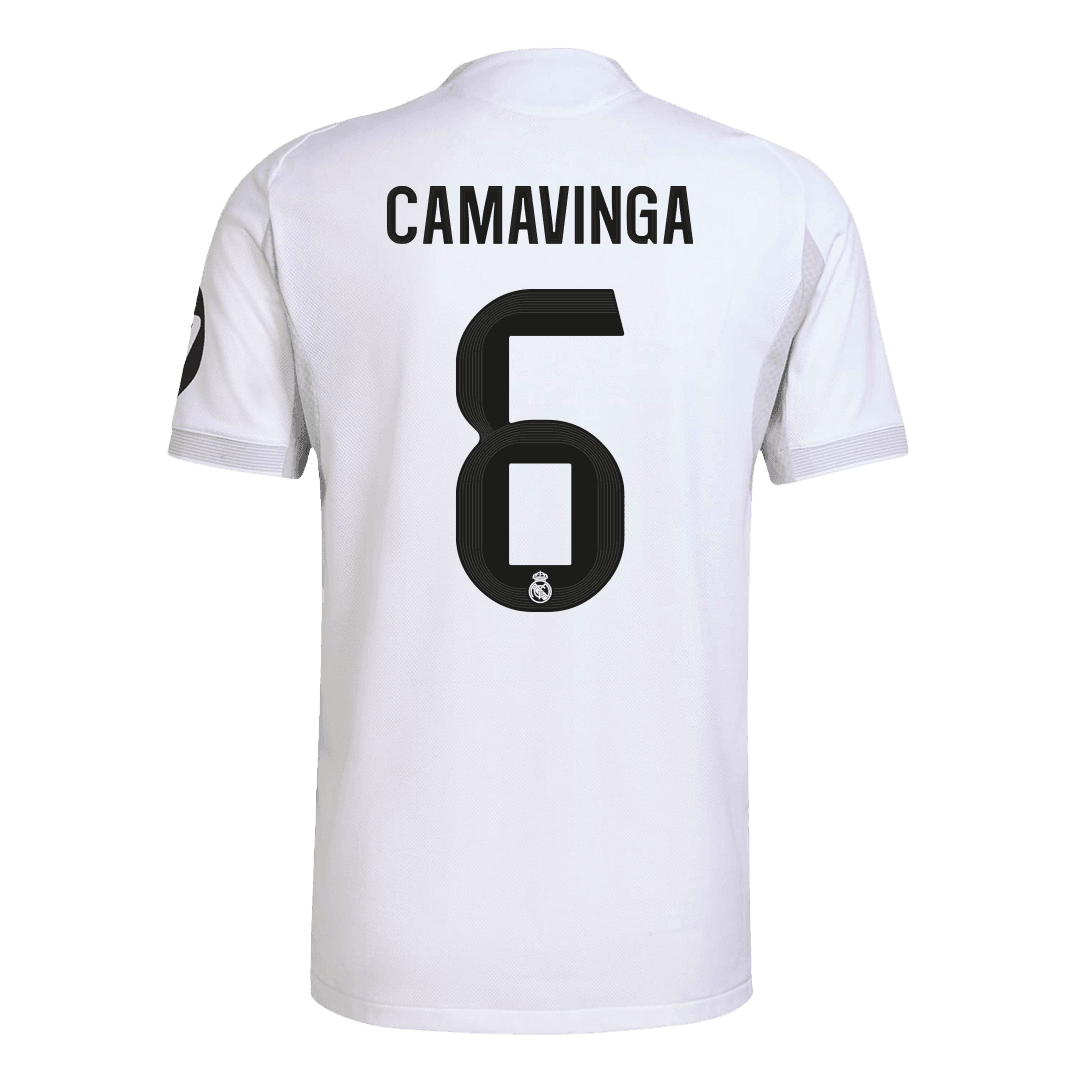 Męska Koszulka Domowa Real Madrid CAMAVINGA #6 Wersja Piłkarska 2025/26 - Slim Fit - Topowe Koszulki Pilkarskie Sklep Internetowy
