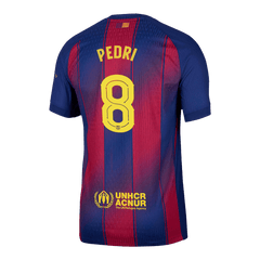 Męska Koszulka Domowa Barcelona PEDRI #8 Wersja Piłkarska 2025/26 - UCL - Slim Fit - Topowe Koszulki Pilkarskie Sklep Internetowy