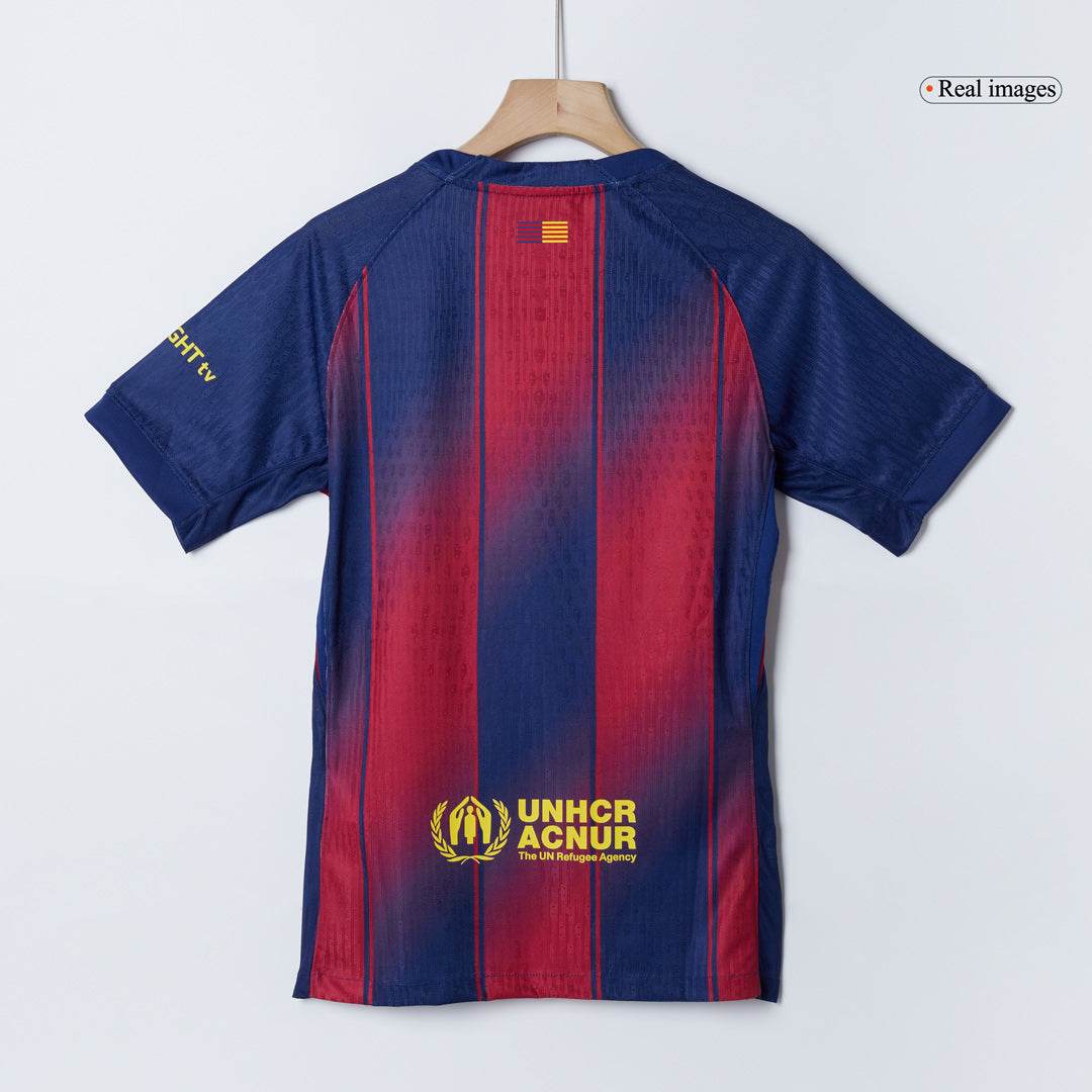 Męska Koszulka Domowa Barcelona Wersja Piłkarska 2025/26 - Slim Fit - Topowe Koszulki Pilkarskie Sklep Internetowy