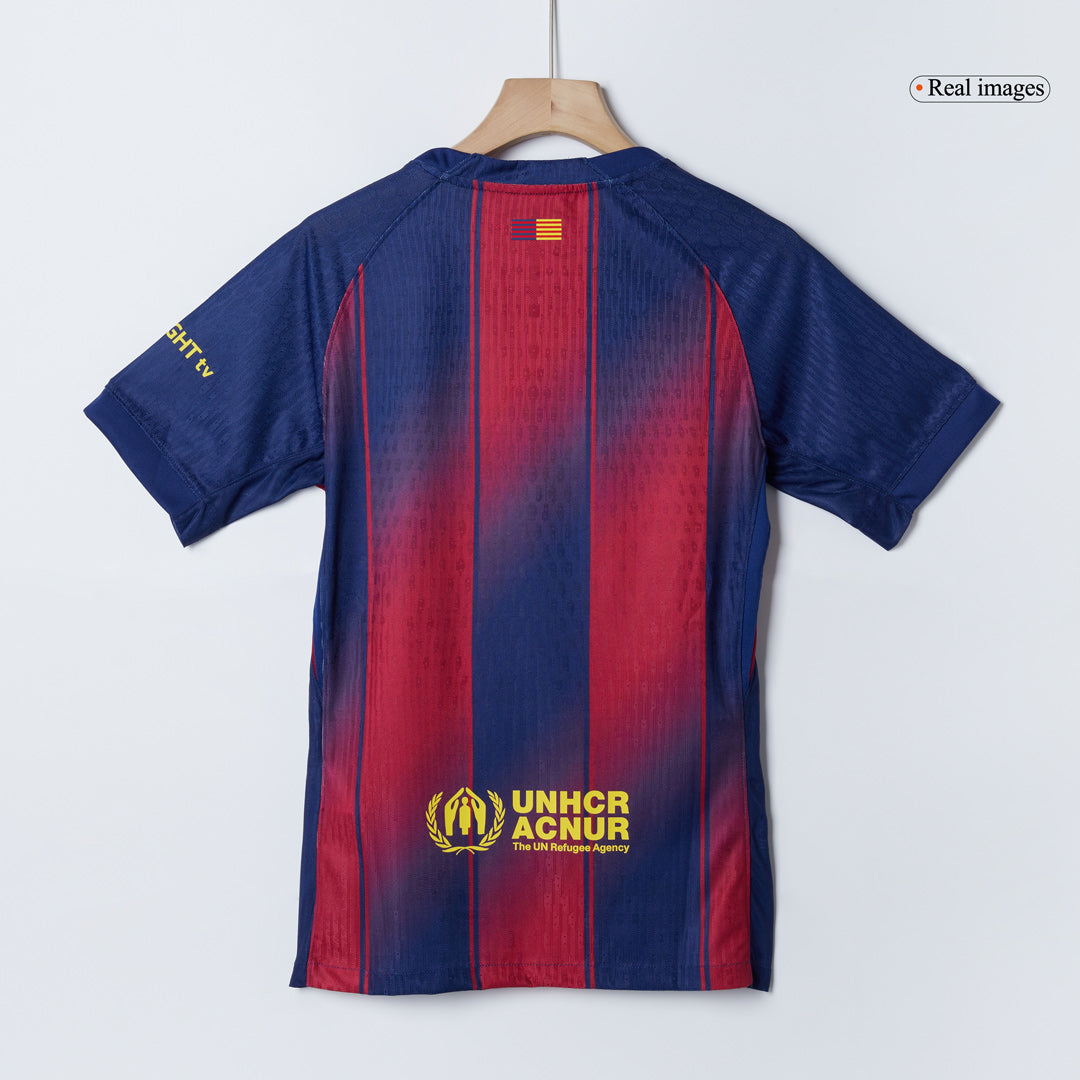 Męska Koszulka Domowa Barcelona ROONY #19 Wersja Piłkarska 2025/26 - UCL - Slim Fit