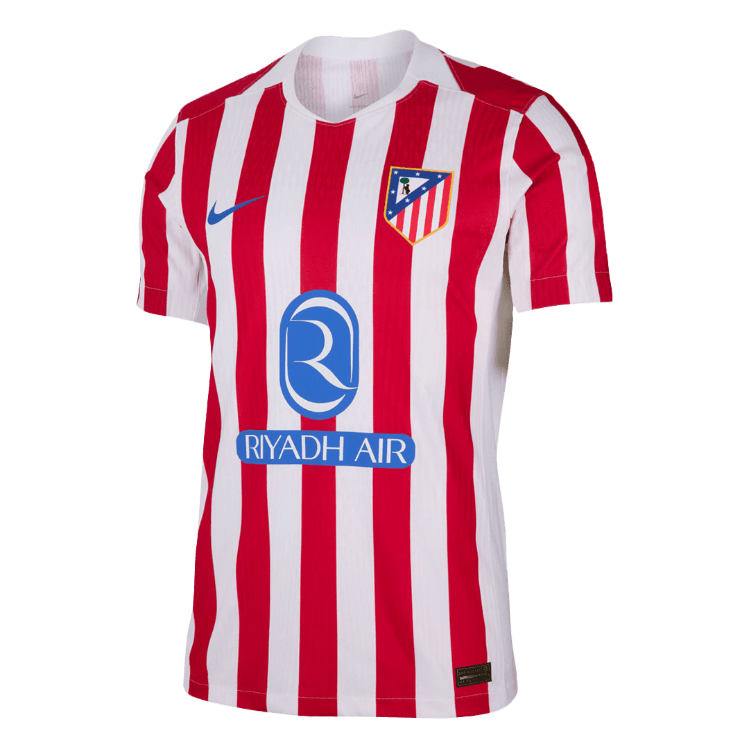 Męska Koszulka Domowa Atletico Madrid Wersja Piłkarska 2025/26 - Slim Fit - Topowe Koszulki Pilkarskie Sklep Internetowy