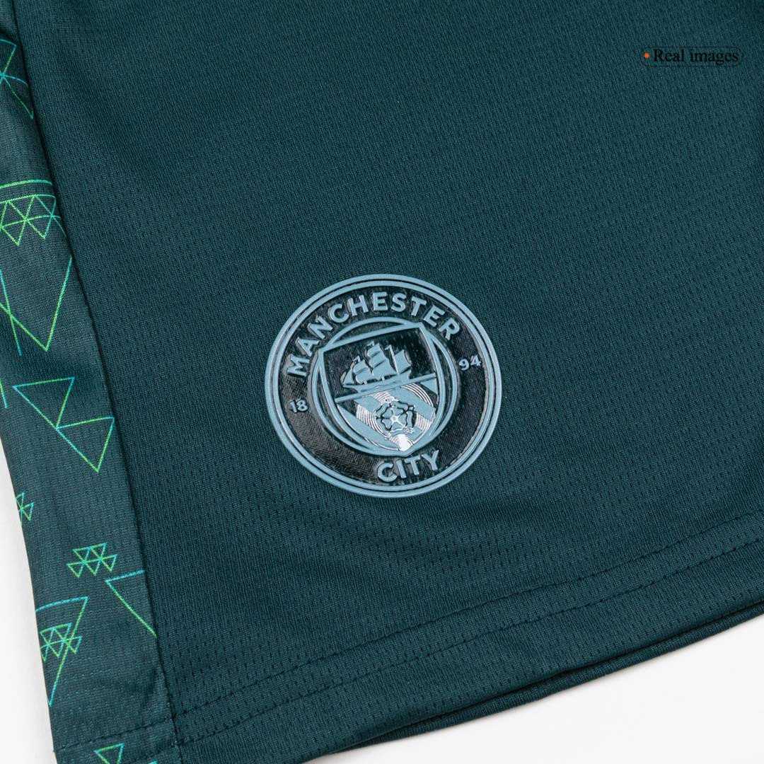 Dziecięcy Zestaw Manchester City (Koszulka+Spodenki) 2025/26