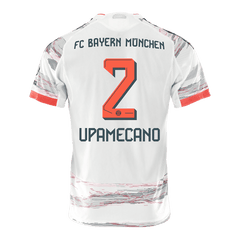 Męska Koszulka Wyjazdowa Bayern Munich UPAMECANO #2 Wersja Piłkarska 2025/26 - Slim Fit - Topowe Koszulki Pilkarskie Sklep Internetowy