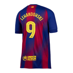 Męska Koszulka Domowa Barcelona LEWANDOWSKI #9 2025/26 - UCL - Topowe Koszulki Pilkarskie Sklep Internetowy