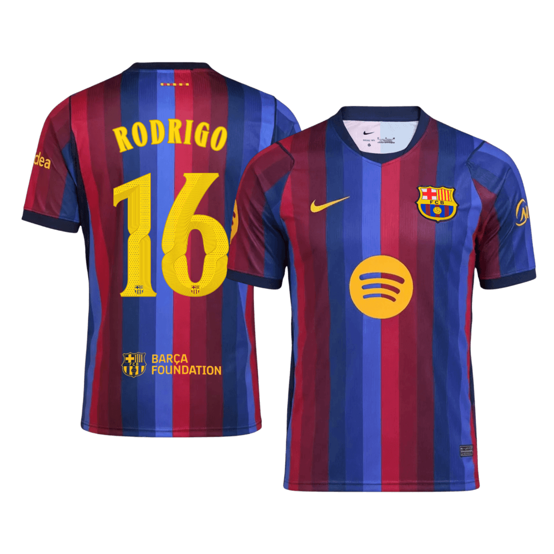 Męska domowa koszulka FC Barcelony 2026/27 – RODRIGO #16 (UCL)