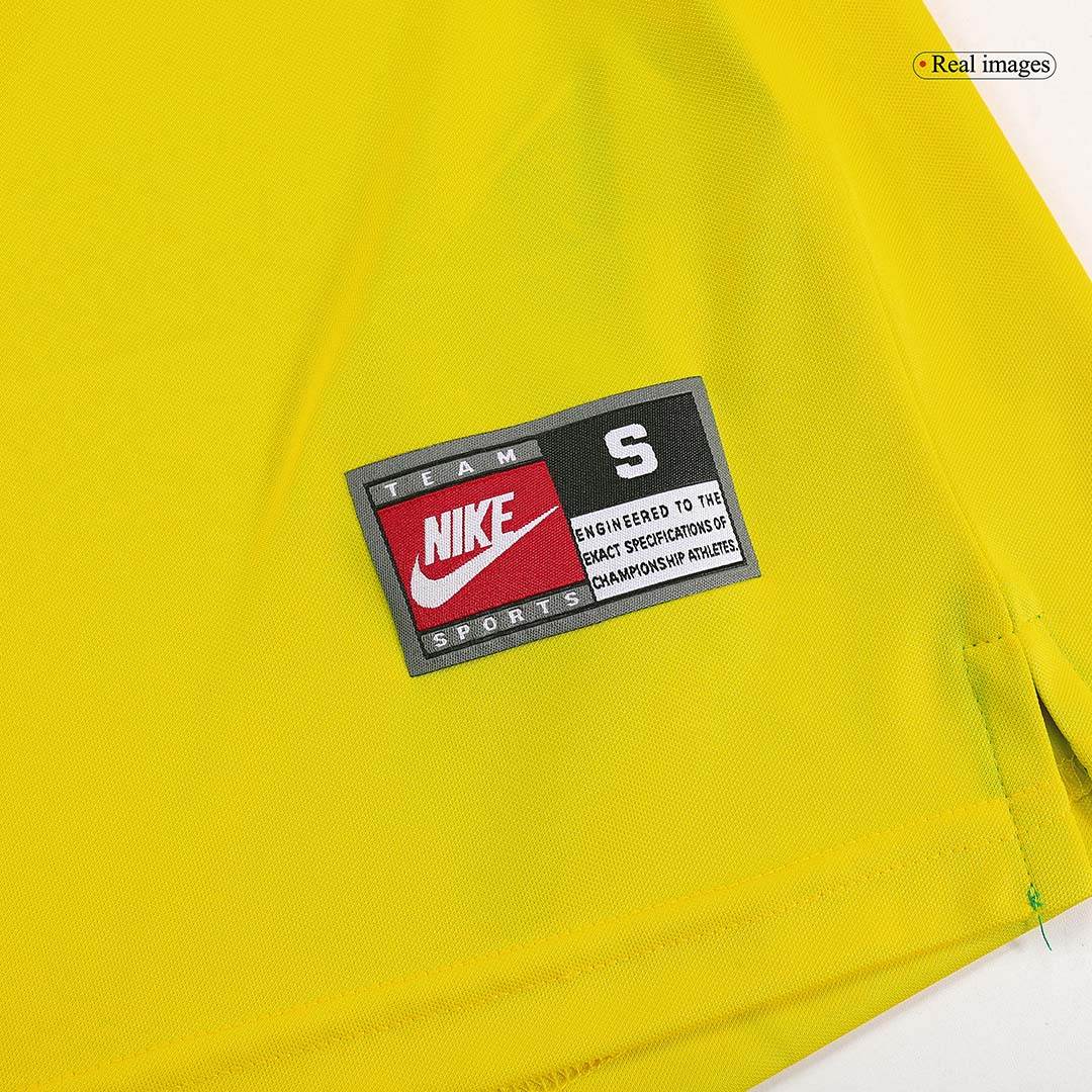 Męska Koszulka Retro Domowa Brazylia RIVALDO #10 1998 - World Cup - Topowe Koszulki Pilkarskie Sklep Internetowy